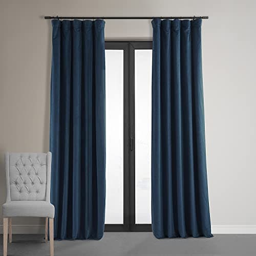 HPD Half Price Drapes Signatur...ins, 50W x 120L, Midnight Blue