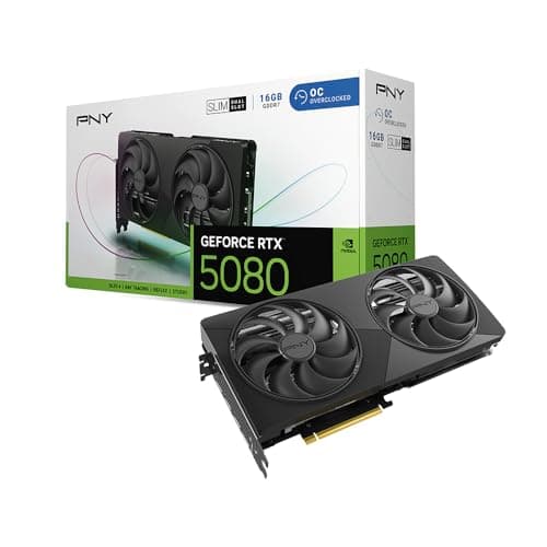PNY NVIDIA GeForce RTX™ 5080 Slim Dual-Fan, Dual-Slot OC Graphics Card S&S by amazon