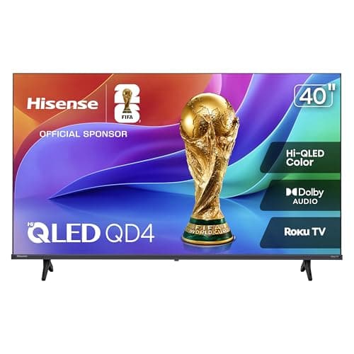Hisense QD4SR Series 40" FHD QLED Smart Roku TV for $150 + free shipping
