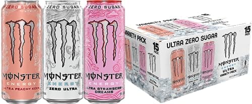 15-Pack 16-Oz Monster Energy Ultra Variety Pack Sugar Free Energy Drink $15.12 w/ S&S + Free Shipping w/ Prime or on $35+