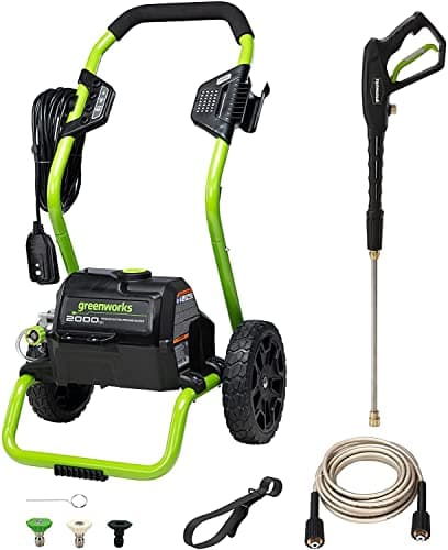 Greenworks 2000 Max PSI @ 1.1 GPM (13 Amp) Electric Pressure Washer GPW2000-1RG, $106.90, Amazon