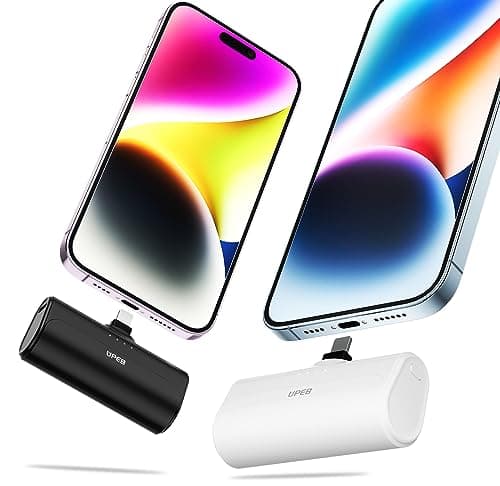 Upeb EB614 5000mAh Small Portable Charger for iPhone (2-Pack) $8.99