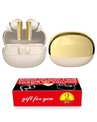 CXPSUE Hybrid ANC Earbuds Twin Gift Pack|-50dB Noise Cancelling|LDAC Audio ×2|240H Total Playtime|Spatial Sound|Dual Device Pairing|Perfect for Couples & Friends (Gold)