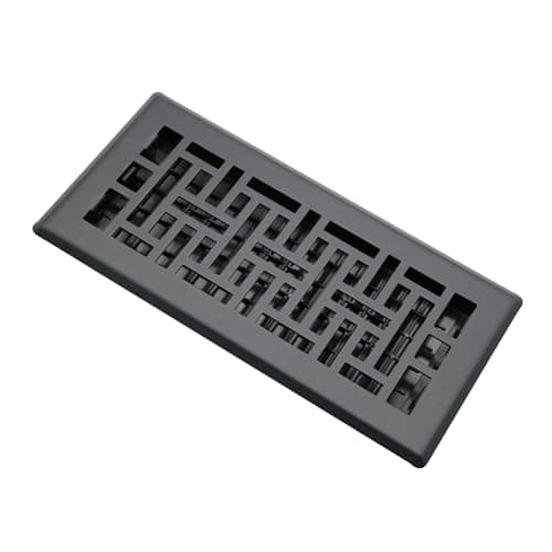 Air Vent Floor Register Heavy Duty Walkable Floor Vents 4X12 Inch Decorative Floor Vent for Room Matte Black
