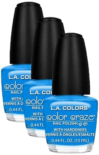 L.A. COLORS Color Craze Nail P...sh, Aquatic CNP508 (Pack of 3)
