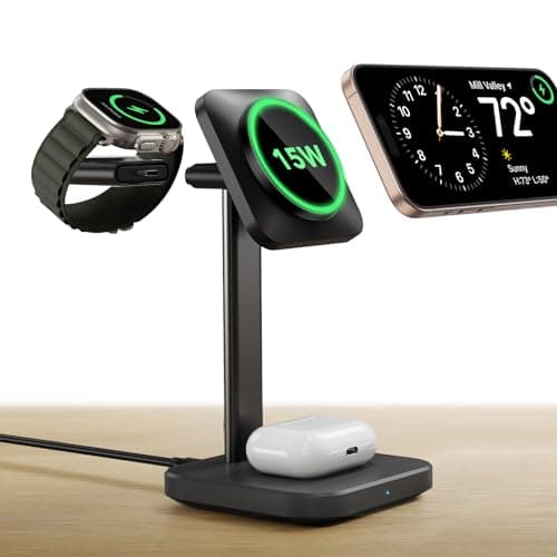 ESR 3-in-1 Qi2 Certified 15W MagSafe Wireless Charging Station (Black or White) $15 + Free Shipping w/ Prime or orders $35+