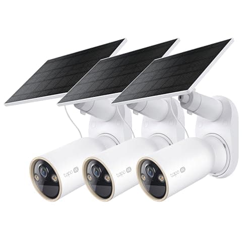 Tapo MagCam 4K Outdoor Wireless Security Camera – Battery Power with Solar, Magnetic Mount, Person/Vehicle Detection (3-Pack) $259.99