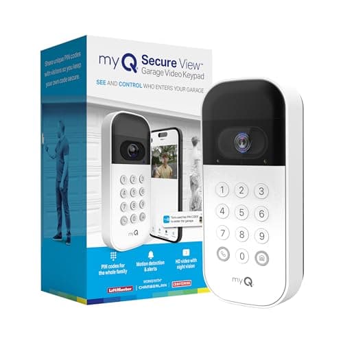 myQ Smart Garage Door Video Keypad w/ Camera for $36 + free shipping w/ Prime