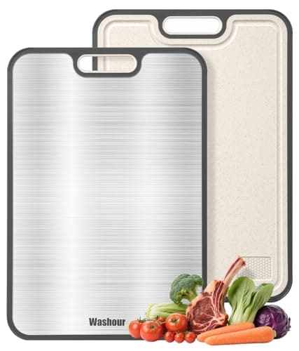 Washour M 16" x 11" 2-in-1 Titanium Cutting Board $10.99