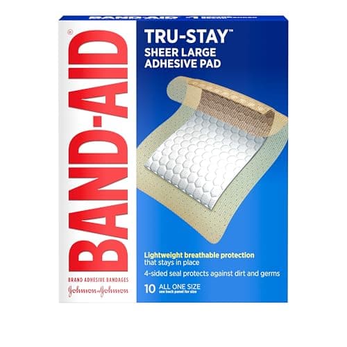 10-Count Large BAND-AID Brand Tru-Stay Adhesive Pads $2.38 w/ S&S + Free Shipping w/ Prime or on $35+