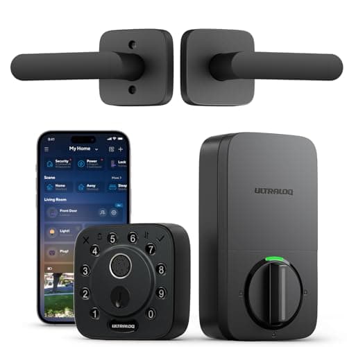 ULTRALOQ Bolt Fingerprint Smar...with Alexa, ANSI Grade 1,Black