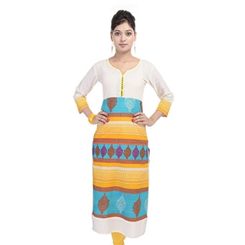 Chichi Indian Women's Floral Print Cotton Kurti Multi-Colored For Casual/Daily/Party Wear