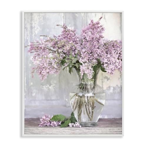 Lilac Flower Vase Botanical, 1... x 14 Inch Framed Giclée Print