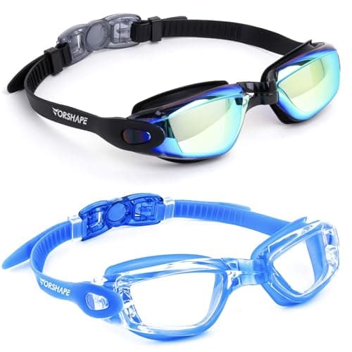 2-Pack Vorshape Adult Anti-Fog Swimming Goggles (Aqua & Clear Blue) $4.87 ($2.43 each) + Free Shipping w/ Prime or on $35+