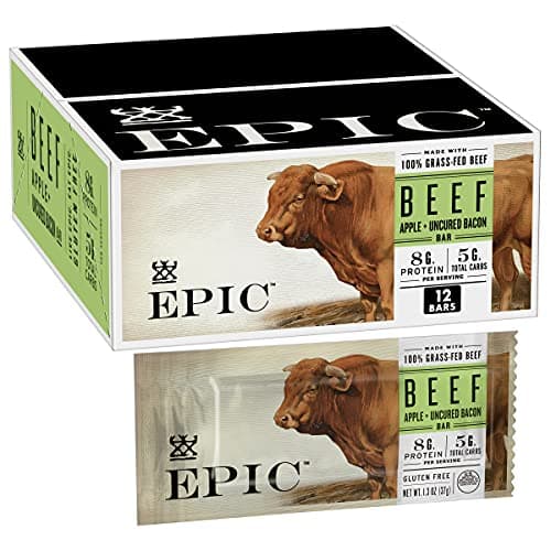 EPIC Beef Protein Bars, Uncure...Free, Whole 30, 12 Ct, 15.6 oz