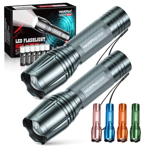 Prime Members: 2-Pack WdtPro SR2000 Pro LED Battery-Powered Flashlights (Various) $4.49 ($2.24 each) + Free Shipping