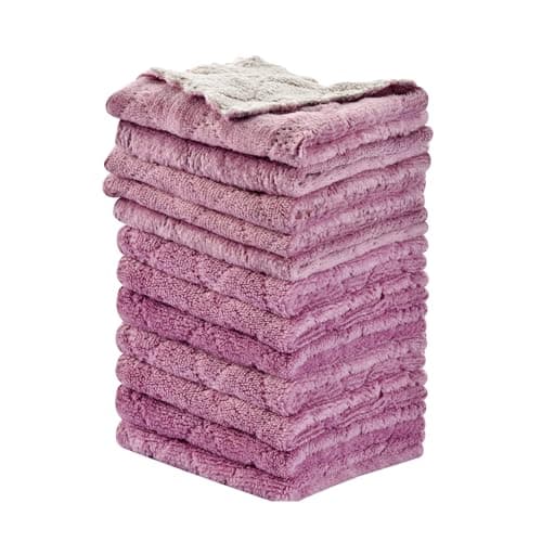 12-pc 10" x 6" OstWony Microfiber Cleaning Towels $3.95