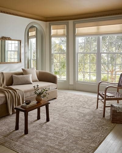 Loloi Magnolia Home Pace Taupe/Wheat 7'-10" x 10' Area Rug