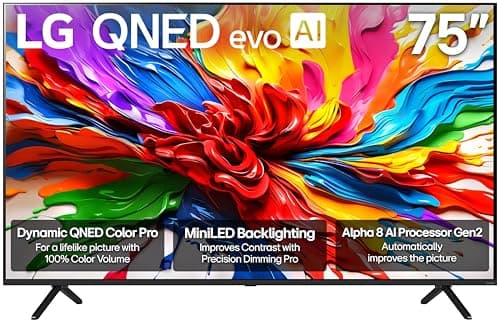 LG 75-Inch Class QNED evo AI QNED92A Series Mini LED 4K Smart TV w/Dolby Atmos (2025)