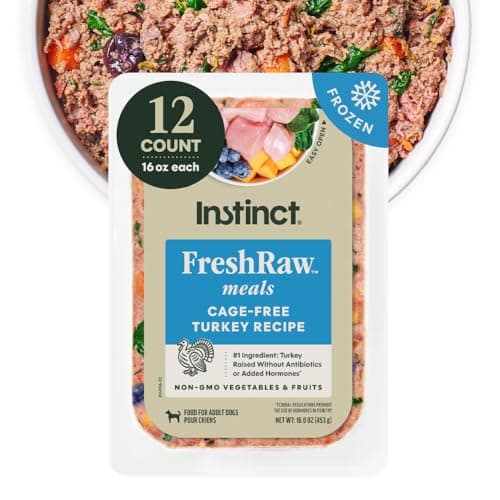 Instinct FreshRaw Meals, Natur...ee Turkey, 16 oz. (Pack of 12)