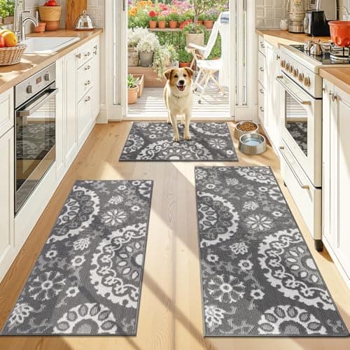 3-Piece Yamaziot Non-Slip Washable Kitchen Rug Set (Grey, 2'x3'+2'x4'+2'x5') $21.49 + Free Shipping w/ Prime or on $35+