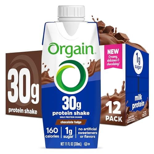Select Accounts: 12-Pk 11-Oz Orgain 30g High Protein Shake (Vanilla) $13.50 & More w/ S&S