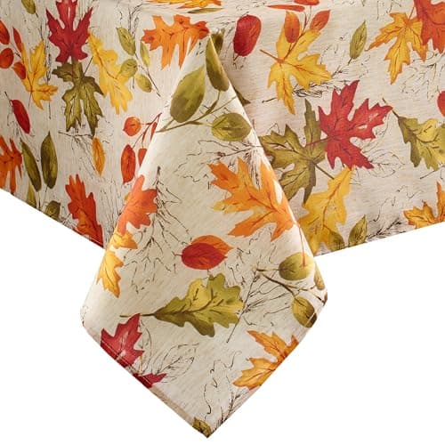 Elrene Home Fashions Autumn Le...r Everyday Use, 52"x52" Square