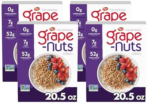 4-pk 20.5-oz Post Grape Nuts Original Breakfast Cereal $9.70 w/ S&S