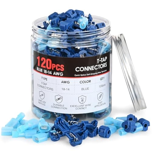 Nilight 120PCS/60 Pairs Blue T...lice Disconnect Wire Terminals
