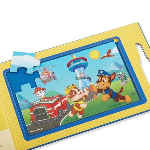 $5.59 | Melissa & Doug PAW Patrol Take-Along Magnetic Jigsaw Puzzles (2 15-Piece Puzzles) at Amazon