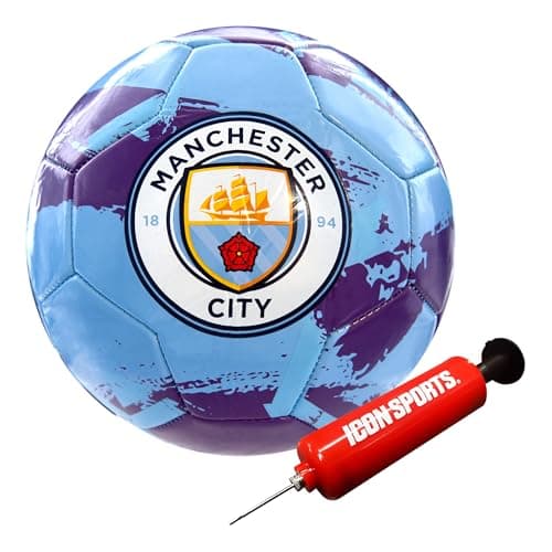 Icon Sports Official Mancheste...all - MC93BL Light Blue Size 5