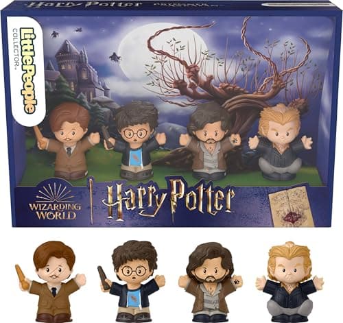 Little People Collector Harry Potter and The Prisoner of Azkaban Movie Special Edition Set for Adults & Fans, 4 Figures in a Display Package
