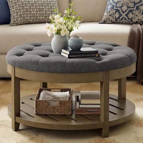 SONGMICS Storage Ottoman with ...Inches, Slate Gray ULSF053GN01