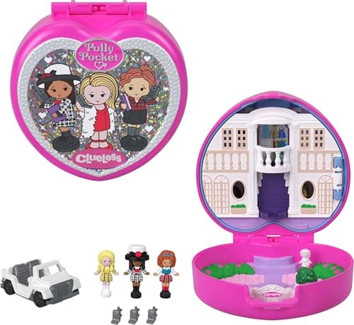 Polly Pocket x Clueless Collec...g Toy Car, Cher, Dionne, & Tai