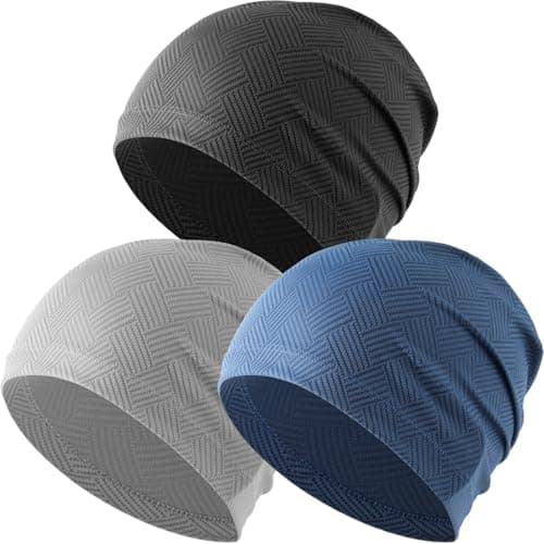 Justrideon 3-Pack Cooling Skull Cap Helmet Liner for Men & Women Summer