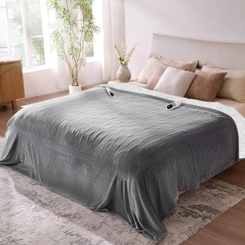 90"x100" Yokimisu Dual Control Electric Heating Blanket w/ 9-Heat Levels $24.99 + Free Shipping w/ Prime or on $35+