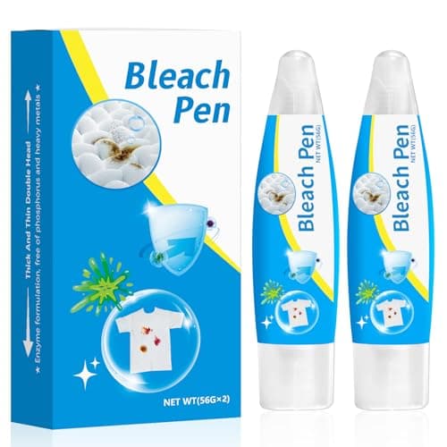 2PCS Bleach Pen,Bleach gel for Clothing, Portable bleach pen,More effective stain removal,Accessories,Instantly Remove New Stains