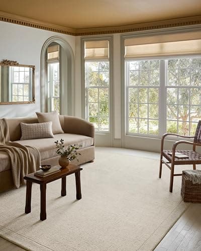 Loloi Magnolia Home Henley Ivo...y/Smoke 7'-9" x 9'-9" Area Rug