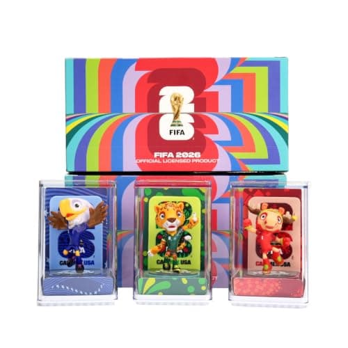 FIFA 2026 World Cup Official Mascot Figurines Set of 3 w/ Display Box for $30 + free shipping