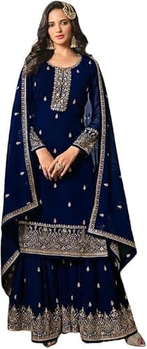 Nimbark Ready to wear Indian Pakistani Embroidered Georgette Salwar Suit for Women Ready to Wear