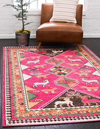 Unique Loom Sedona Collection ...10' 0 Rectangular, Pink/Beige)