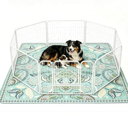 Deamoser Washable Pee Pads for Dogs, 2 Pack Reusable Puppy Training Pads 31.5"x31.5" Super Absorbent Dog Pee Pad Waterproof Dog Training Pads, Non-Slip Potty Pads, Whelping Pads Blue