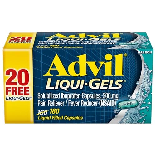 180-Count Advil Liqui-Gels Pain Reliever & Fever Reducer Capsules $6.46 w/ S&S + Free Shipping w/ Prime or on $35+