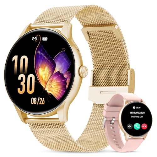 taopodo Smart Watches for Women, 1.39" HD Health Fitness Tracker with Bluetooth Calling (Answer/Make Calls), 120+ Sports Modes, Timer, IP68 Waterproof Watch for Android/iPhone
