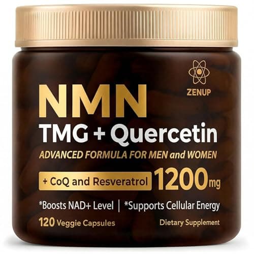 ZenUP NMN 600mg + TMG 250mg Supplement 120 Veggie Capsules 60-Servings for $15 + free shipping w/ Prime