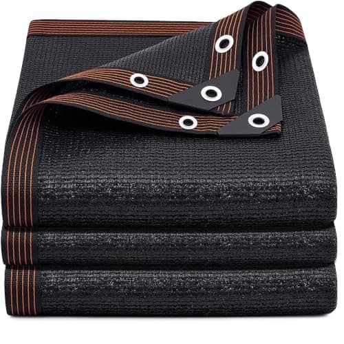 Shade Cloth 90% 8x20ft, Tear Resistant Sun Shade Net with Grommets