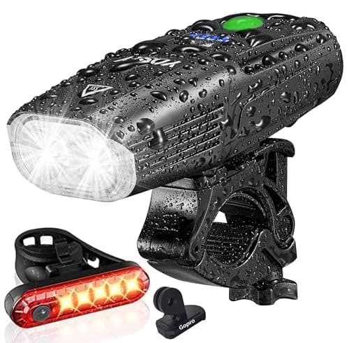 5400mAh Yosky Rechargeable Waterproof Bike Headlight & Tail Light Set $9.97 + Free Shipping w/ Prime or on $35+
