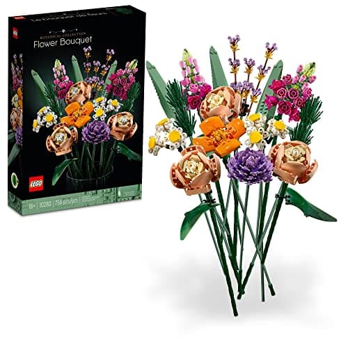 756-Piece LEGO Flower Bouquet Building Kit $33.60