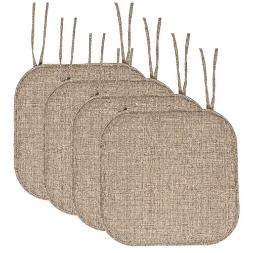 Sweet Home Collection Chair Cu...Seat Cover, 4 Pack, Aria Brown