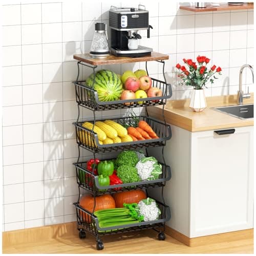 Gsiekare Fruit Vegetable Baske... for Kitchen, Pantry, Bathroom